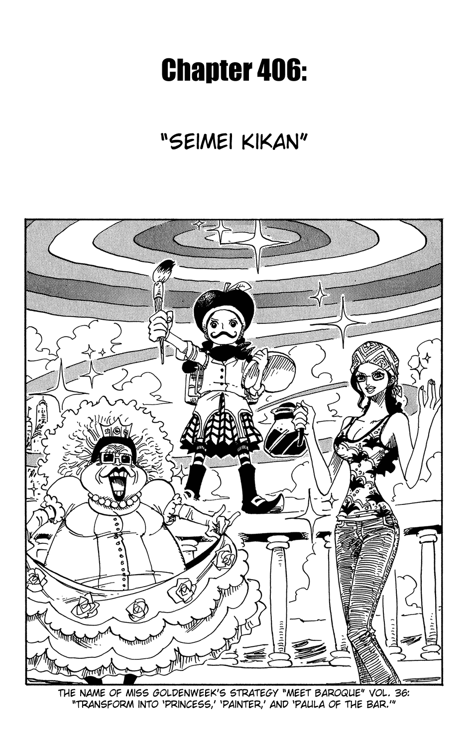 One Piece, Chapter 406 image 01